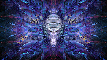 Fractal, eyes pattern, abstraction HD wallpaper