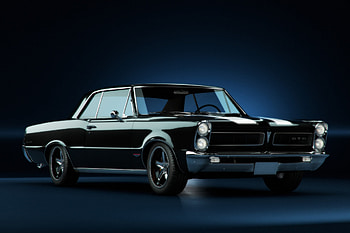 Pontiac GTO65, cars, artist, artstation, digital-art HD wallpaper