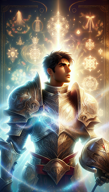 Enchanted Paladin , paladin, knight, armor, fantasy, magic HD phone wallpaper