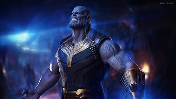 Thanos The Mad Titan , thanos, superheroes, artwork, digital-art HD wallpaper