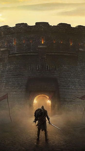 Blades castle, Samsung Galaxy S4, Sony Xperia Z3, Honor 9 HD phone wallpaper