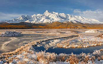 Altai Mountains, Russia, nature, mountains, Altai, Russia, hoarfrost HD wallpaper
