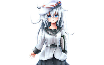 Hibiki, kantai, Kancolle, anime girl HD wallpaper
