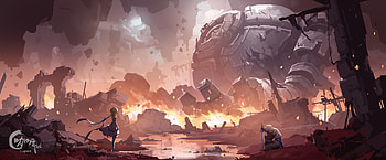 Genshin Impact : Lumine & Aether Amidst the Ruins Ultra, Lumine (Genshin Impact), Aether (Genshin Impact), video game, Genshin Impact HD wallpaper