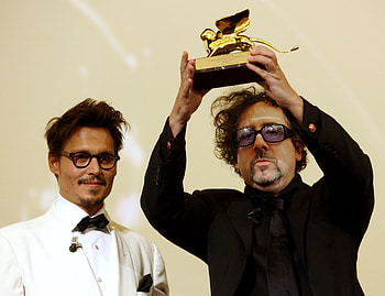 Johny Depp, edward, burton, depp, award, tim HD wallpaper