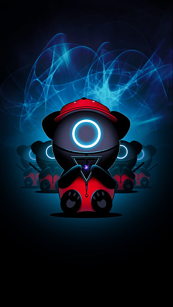 Squid game, electric blue, cartoon, drawings HD phone wallpaper
