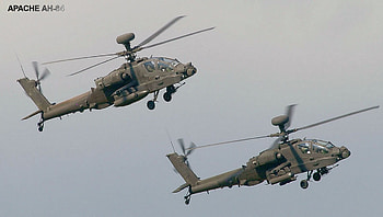 APACHE, 2, helicopter, wah64d HD wallpaper