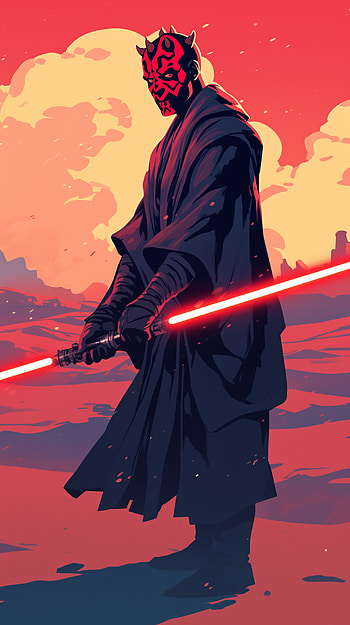 Darth Maul Star Wars , movie, Star Wars, lightsaber HD phone wallpaper