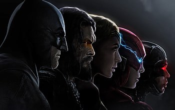 Batman, Aquaman, Wonder Woman, Flash, Justice League HD wallpaper