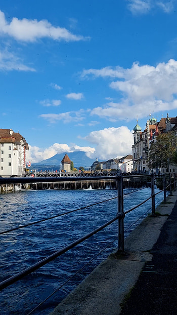 Reuss River, Switzerland, stock video, Fonwall HD phone wallpaper