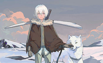 Anime To Your Eternity, Fushi and Joan HD wallpaper