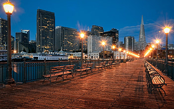 Cities, Usa, Shine, Light, United States, Street, California, San Francisco HD wallpaper