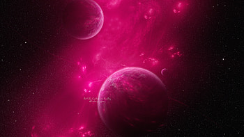 Tertiary Magenta, space, digital-universe, artist, artwork, digital-art, deviantart HD wallpaper