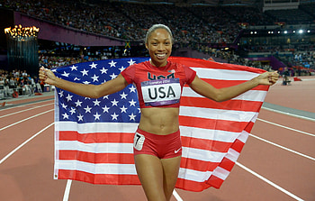 Allyson Felix, Jungle-themed , Sprinter , Track and field HD wallpaper