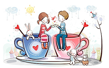 Happy Valentines Day 2017 a gift to all. Valentine's day is approaching and these cute and lovely Valentine's are for your loved once. HD wallpaper
