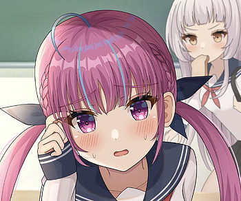 Minato Aqua, hololive, Minato Aqua, Anime, Virtual Youtuber HD wallpaper