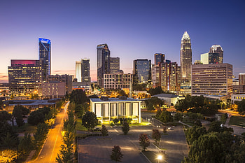 Charlotte NC Skyline HD wallpaper