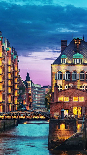 Hamburg Germany , Top backgrounds, Vibrant city, Maritime charm HD phone wallpaper