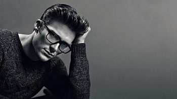 Scott Eastwood, white, black, man, actor, glasses, bw, male HD wallpaper