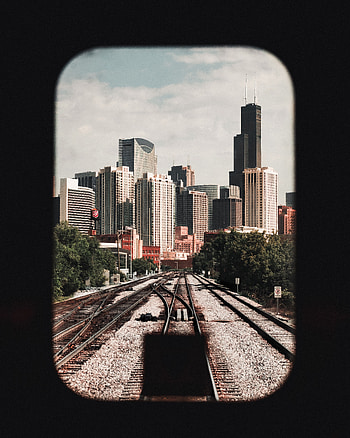 Cities, Architecture, City, Building, Railway, Rails HD phone wallpaper