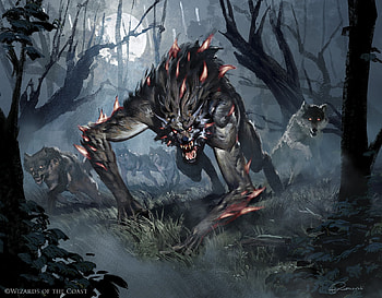Werewolf, art, CG, fantasy HD wallpaper