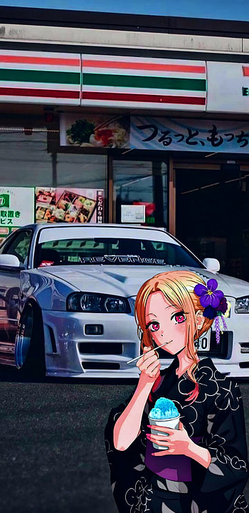 Skyline r34, automotive_design, motor_vehicle HD phone wallpaper