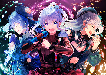Hoshimachi Suisei, hololive, Hoshimachi Suisei, Anime, Virtual Youtuber HD wallpaper