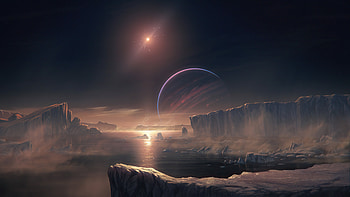 Tritons Ocean , space, planet, artist, artwork, digital-art, artstation HD wallpaper