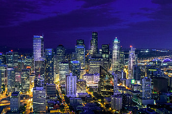 Cities, Night, Building, Lights, Night City, Skyscrapers HD wallpaper