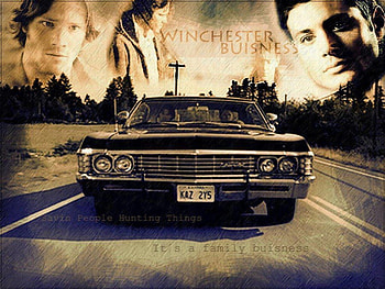 Winchester Brothers, Impala, Dean and Sam Winchester, Supernatural Sam and Dean, Supernatural HD wallpaper