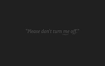 Power Off, typography HD wallpaper