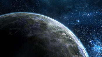 Stars, Universe, Glow, Planet HD wallpaper