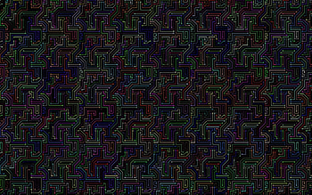 Colorful, circuits, lines, abstract HD wallpaper