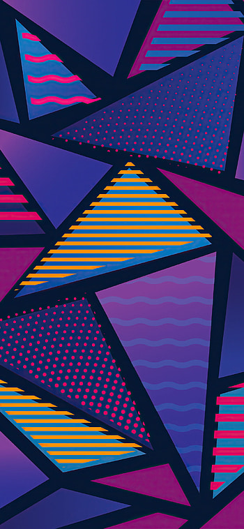 Different shapes, Triangle art, High-definition , Abstract compositions HD phone wallpaper