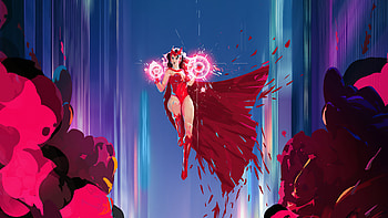 Scarlet Witch Power Art, scarlet-witch, superheroes, artwork, artist, digital-art, artstation HD wallpaper