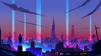 Neon glow, resolution, Mesmerizing colors, Vibrant lights HD wallpaper