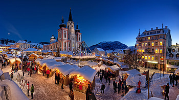 Christmas Celebration In Gasthof, winter, germany, Christmas, gasthof HD wallpaper