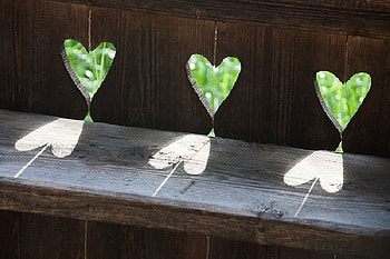Full of Heart Bench, hearts, bench, seat, wood HD wallpaper