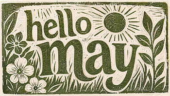 Hello May — Floral Welcome, Greeting Card, Spring, Flower HD wallpaper