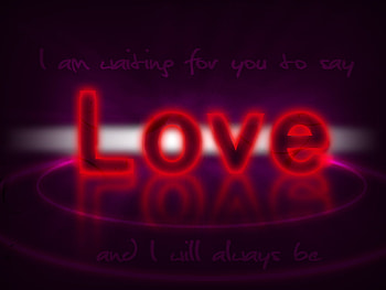 say love, purple, emotion, love, hop HD wallpaper
