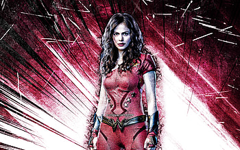 Donna Troy, grunge art, superheroes, DC Comics, Conor Leslie, purple abstract rays, Wonder Girl, Donna Troy HD wallpaper