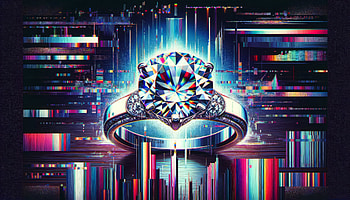 Dazzling Diamond Ring, diamond ring, jewelry, graphic design, futuristic, Digital Art HD wallpaper