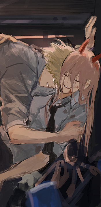 Denji & Power, Power (Chainsaw Man), Denji (Chainsaw Man), Anime, Chainsaw Man HD phone wallpaper