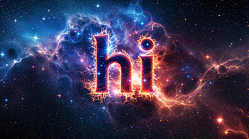 Cosmic Greetings: A Ultra Experience, hi, space, galaxy, neon HD wallpaper