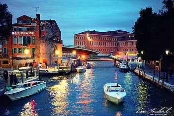 Venice, architecture, houses, nights HD wallpaper