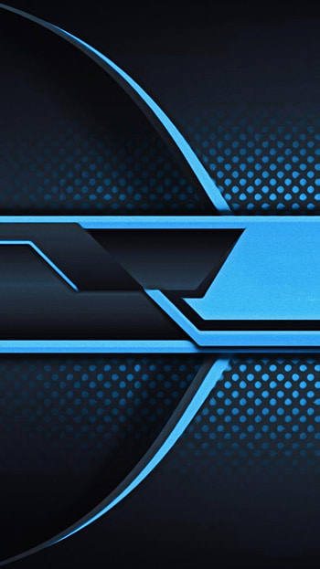 blue black amoled neon, digital, 3d, material, future, shapes, design, geometric, pattern, abstract HD phone wallpaper