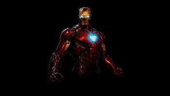 Epic Iron Man , iron-man, superheroes, artwork, art, digital-art, ai, dark, black HD wallpaper
