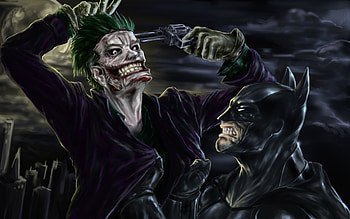 Batman And Joker , batman, joker, superheroes, dc-comics HD wallpaper