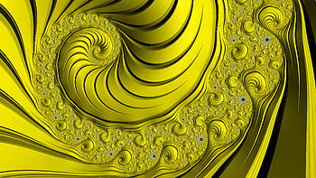 Trippy Psychedelic Fractal, trippy, psychedelic, trance, yellow, black, Abstract, fractal, abstract black HD wallpaper