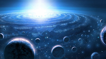Epic Solar System, beautiful solar system, earth, earth from space, solar system HD wallpaper